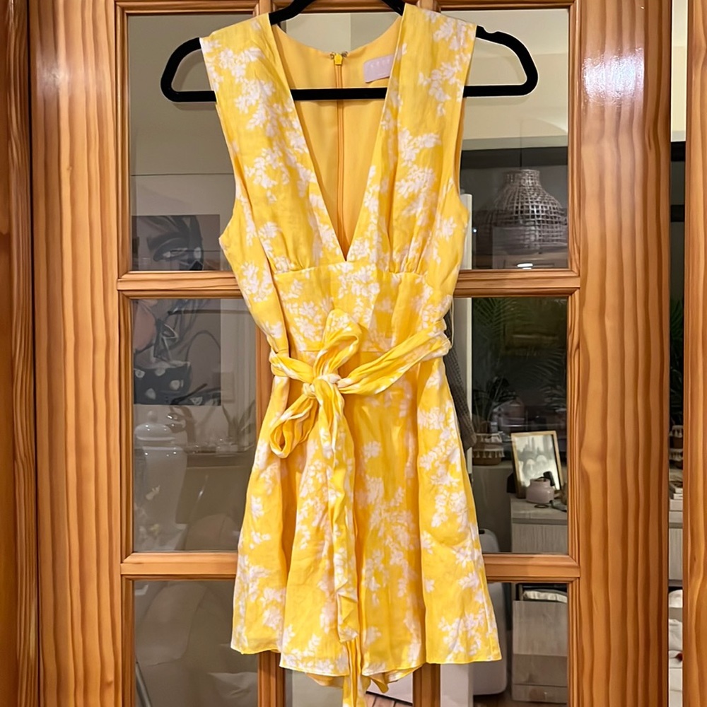 Finders Keepers Yellow Floral Romper